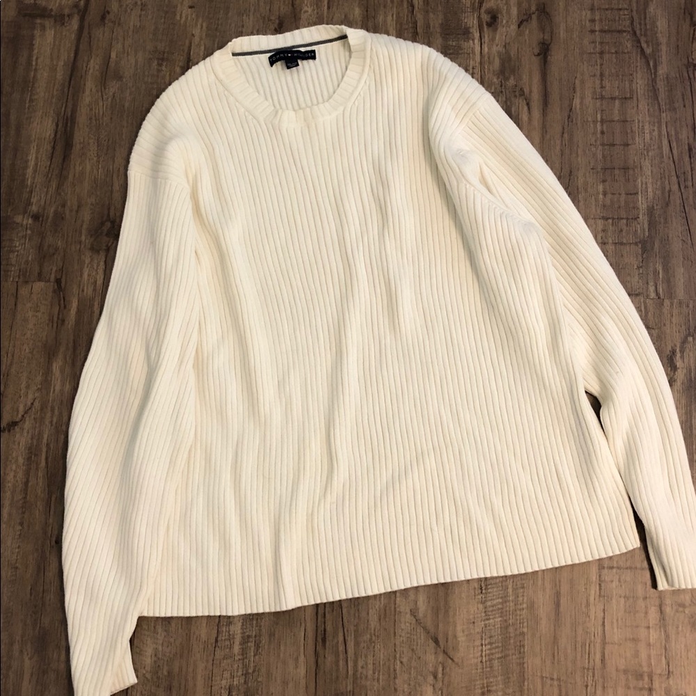 Comfortable white sweater